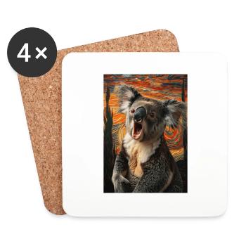 Koala - Coasters (set of 4) - white - Front