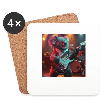 Koala - Coasters (set of 4) - white - Front