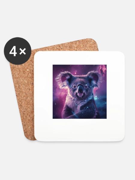 Koala - Untersetzer (4er-Set) - Weiß