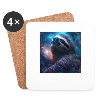 Sloth - Coasters (set of 4) - white - Front
