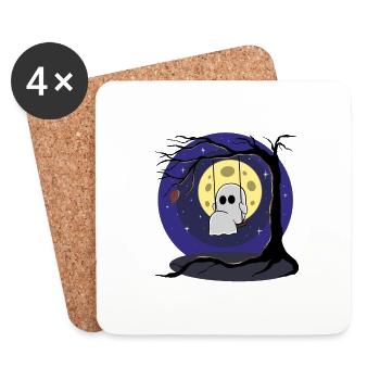 Ghost swing - Coasters (set of 4) - white - Front