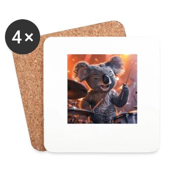 Koala - Coasters (set of 4) - white - Front