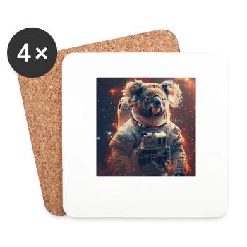 Koala - Coasters (set of 4) - white - Front