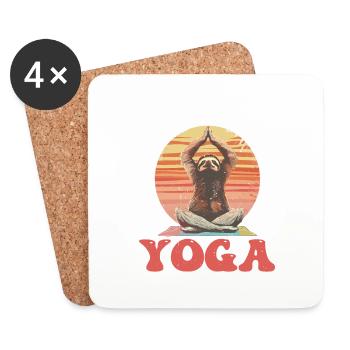 I'm Nicer After Yoga - Untersetzer (4er-Set) - Weiß - Vorne