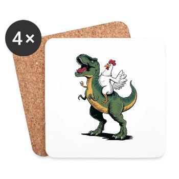 Chicken - Coasters (set of 4) - white - Front