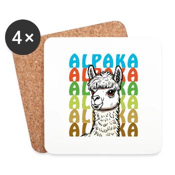 ALPACA - Coasters (set of 4) - white - Front