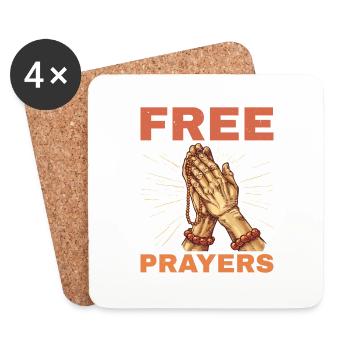 Free Prayers 6 - Untersetzer (4er-Set) - Weiß - Vorne