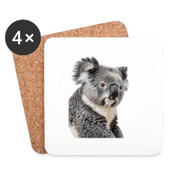 Koala - Coasters (set of 4) - white - Front