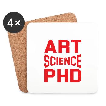 Sarcasm Is An Art If A Science I'd Have A PhD 2 - Untersetzer (4er-Set) - Weiß - Vorne