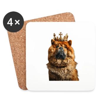 Chow-Chow - Untersetzer (4er-Set) - Weiß - Vorne
