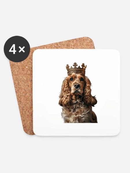 Cocker Spaniel - Coasters (set of 4) - white