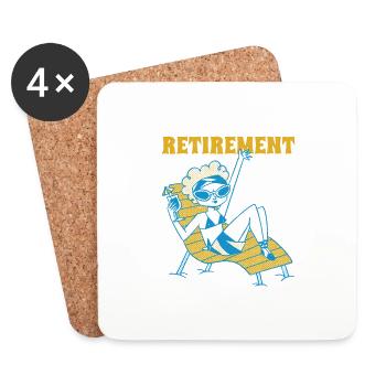 This Is What Retirement Looks Like 7 - Untersetzer (4er-Set) - Weiß - Vorne