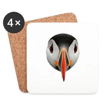 Puffin - Coasters (set of 4) - white - Front