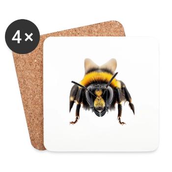 Bee - Coasters (set of 4) - white - Front