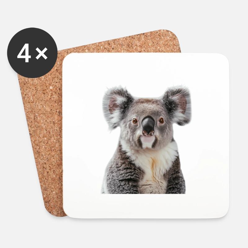 Koala - Untersetzer (4er-Set) - Weiß