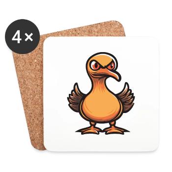 Goose Halloween Animal - Coasters (set of 4) - white - Front
