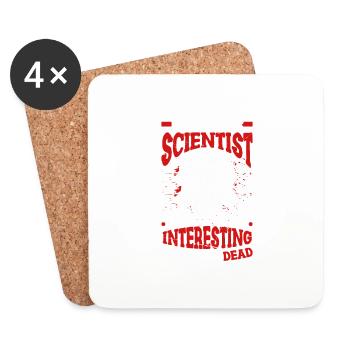 médecin légiste Je vous trouverais plus intéressant, - Dessous de verre (lot de 4) - blanc - Devant