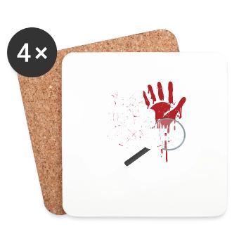 Vous avez besoin de preuves pour tous les médecins légistes - Dessous de verre (lot de 4) - blanc - Devant