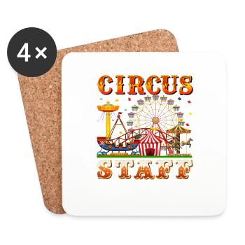 Circus - Coasters (set of 4) - white - Front
