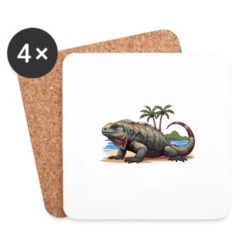 Galapagos Islands - Coasters (set of 4) - white - Front