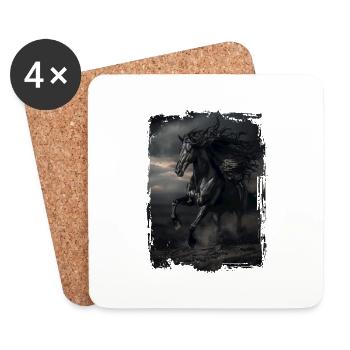 Frison - Dessous de verre (lot de 4) - blanc - Devant