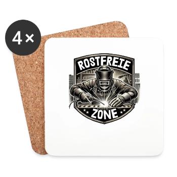 Stainless Zone - Coasters (set of 4) - white - Front
