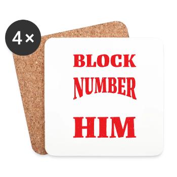 Block His Number And Let Lil Ugly Have Him 2 - Untersetzer (4er-Set) - Weiß - Vorne
