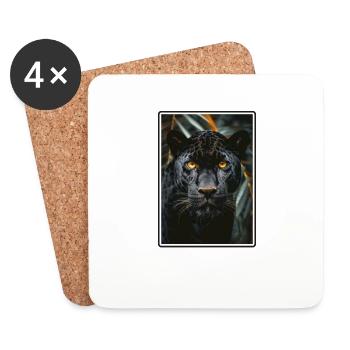 Panthers Panther - Untersetzer (4er-Set) - Weiß - Vorne