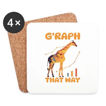 G'Raph This Way That Way 2 - Untersetzer (4er-Set) - Weiß - Vorne