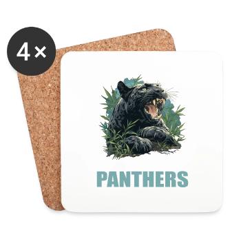 Panthers Panther - Untersetzer (4er-Set) - Weiß - Vorne