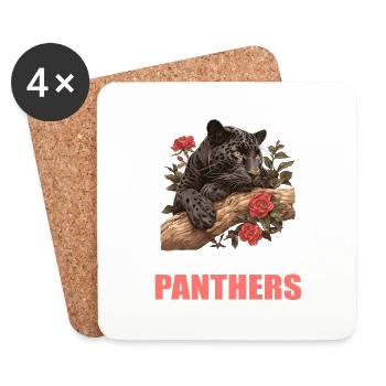 Panthers Panther - Untersetzer (4er-Set) - Weiß - Vorne