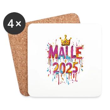 Malle 2025 - Coasters (set of 4) - white - Front