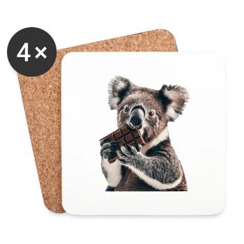 Koala - Coasters (set of 4) - white - Front