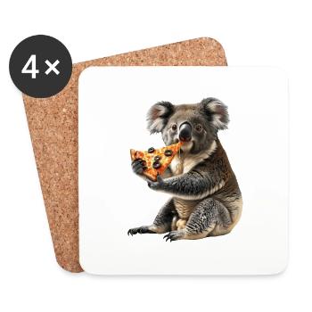 Koala - Coasters (set of 4) - white - Front