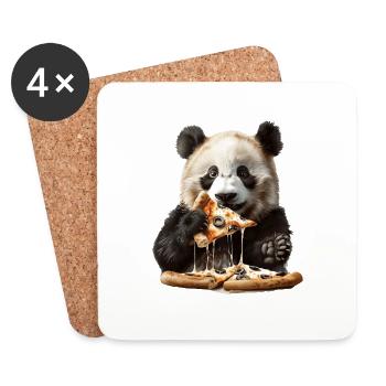 Panda - Untersetzer (4er-Set) - Weiß - Vorne