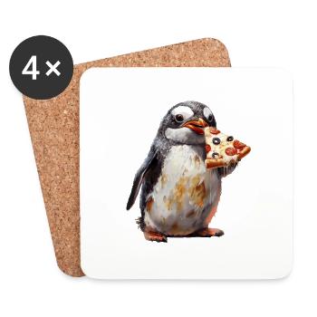 Pingouin - Dessous de verre (lot de 4) - blanc - Devant