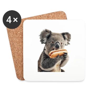 Koala - Coasters (set of 4) - white - Front
