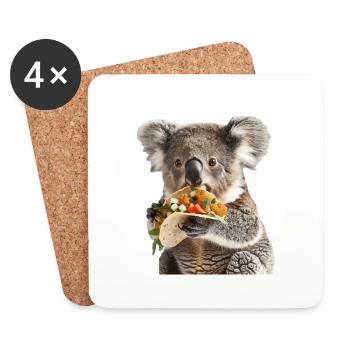 Koala - Coasters (set of 4) - white - Front