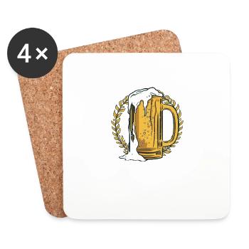 I'm Engaged Grab Me A Beer 7 - Untersetzer (4er-Set) - Weiß - Vorne