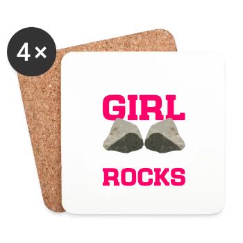 Rock Collector Geology Geologist - Coasters (set of 4) - white - Front