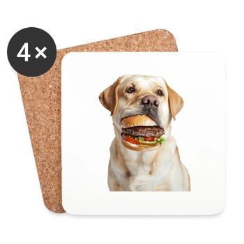 Labrador Retriever - Coasters (set of 4) - white - Front