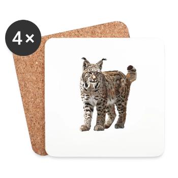 Bobcats Rotluchse Rotluchs Luchs - Untersetzer (4er-Set) - Weiß - Vorne