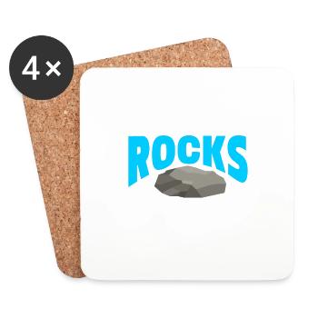 Rock Collector Geology Geologist - Coasters (set of 4) - white - Front