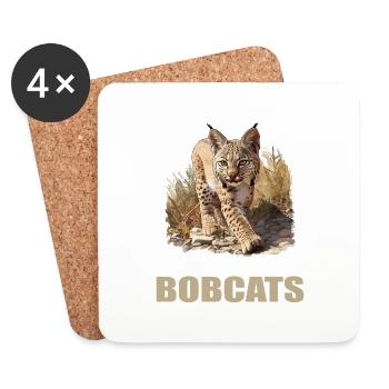 Bobcats Rotluchse Rotluchs Luchs - Untersetzer (4er-Set) - Weiß - Vorne