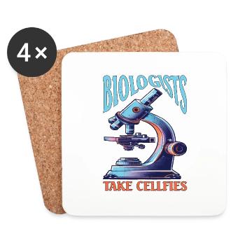 Biologists Take Cellfies - Untersetzer (4er-Set) - Weiß - Vorne