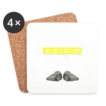 Rock Collector Geology Geologist - Coasters (set of 4) - white - Front