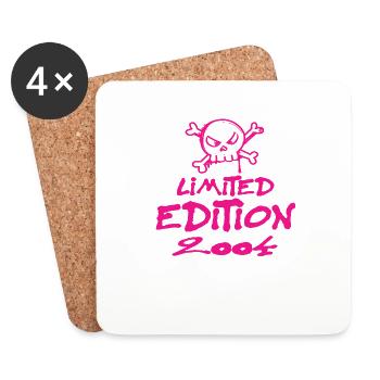 Limited Edition 2004 Birthday Born in 2004 - Coasters (set of 4) - white - Front