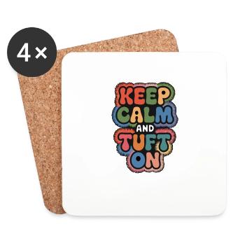 Diy Rug Funny Rug Tufting - Coasters (set of 4) - white - Front