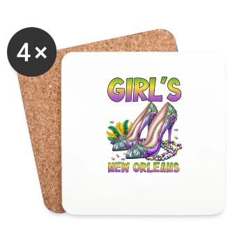 Girls Trip New Orleans 2028 - Untersetzer (4er-Set) - Weiß - Vorne