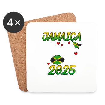 Voyage entre filles en Jamaïque 2025 - Dessous de verre (lot de 4) - blanc - Devant